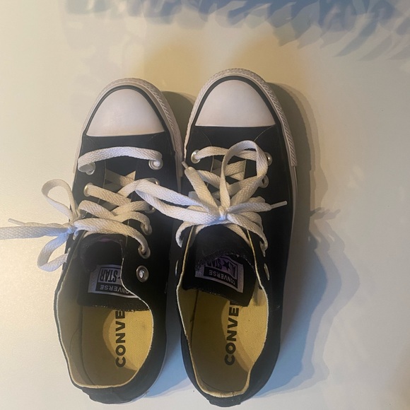 Converse All Star Black and White Sneakers - Picture 1 of 5